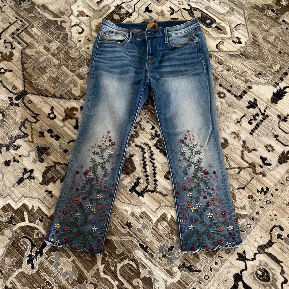 Sundance Driftwood Denim Cropped Pants